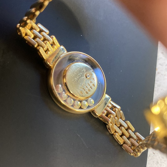 Chopard happy diamonds 18K gold watch - Picture 4 of 12